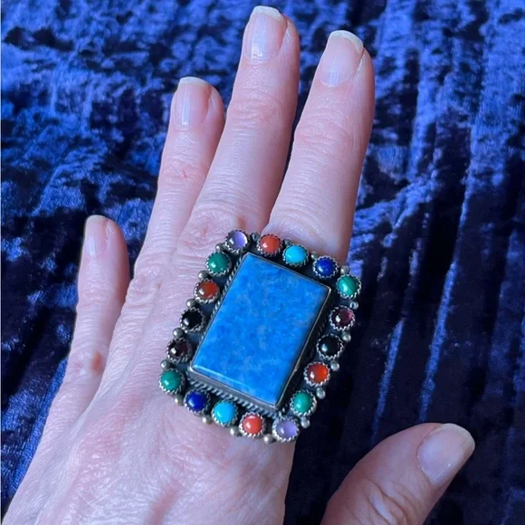 🎉HPBOLD! 925 Malachite Turquoise Onyx Coral Amethyst Lapis Garnet Sodali… - Picture 7 of 16